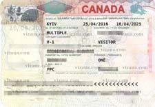 туристическая виза в Канаду
