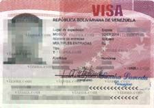 виза в Венесуэлу